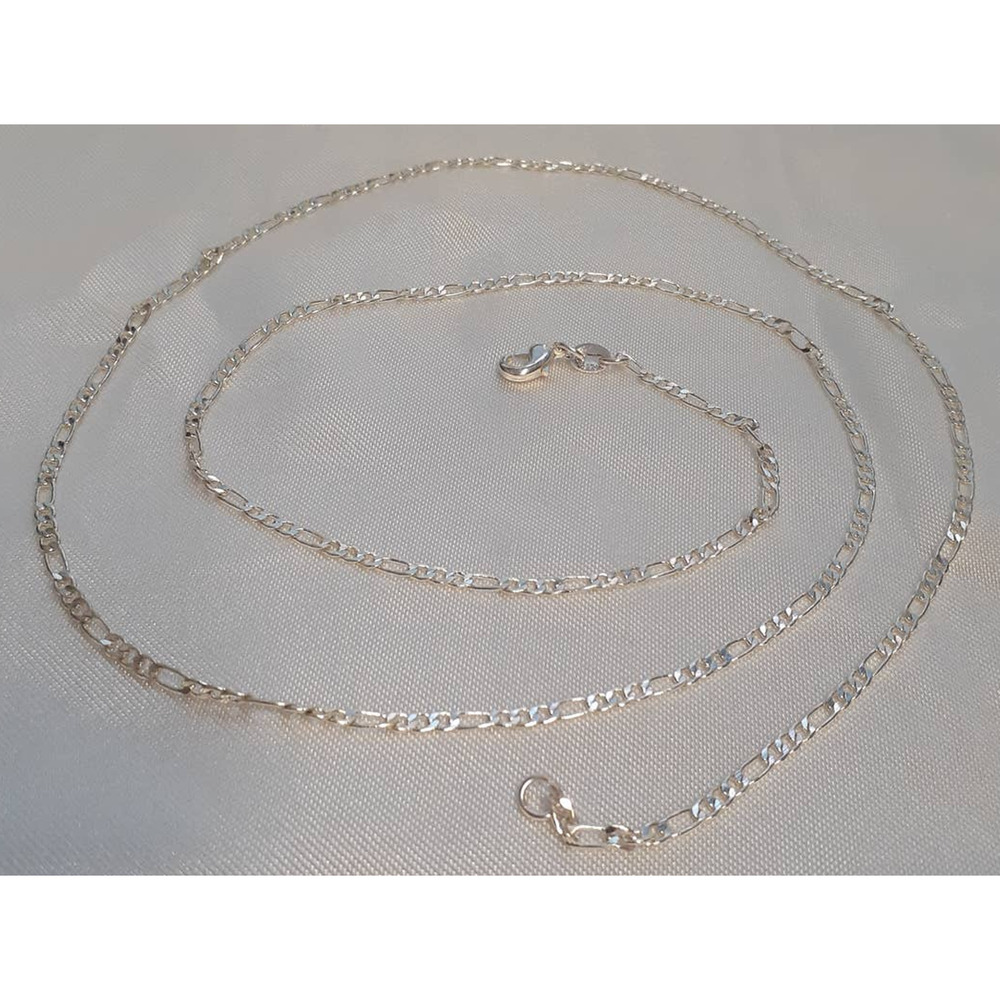 Sterling Silver‎ 925 Plated 26 Inch Figaro Chain Necklace New 1/16th+" Wide